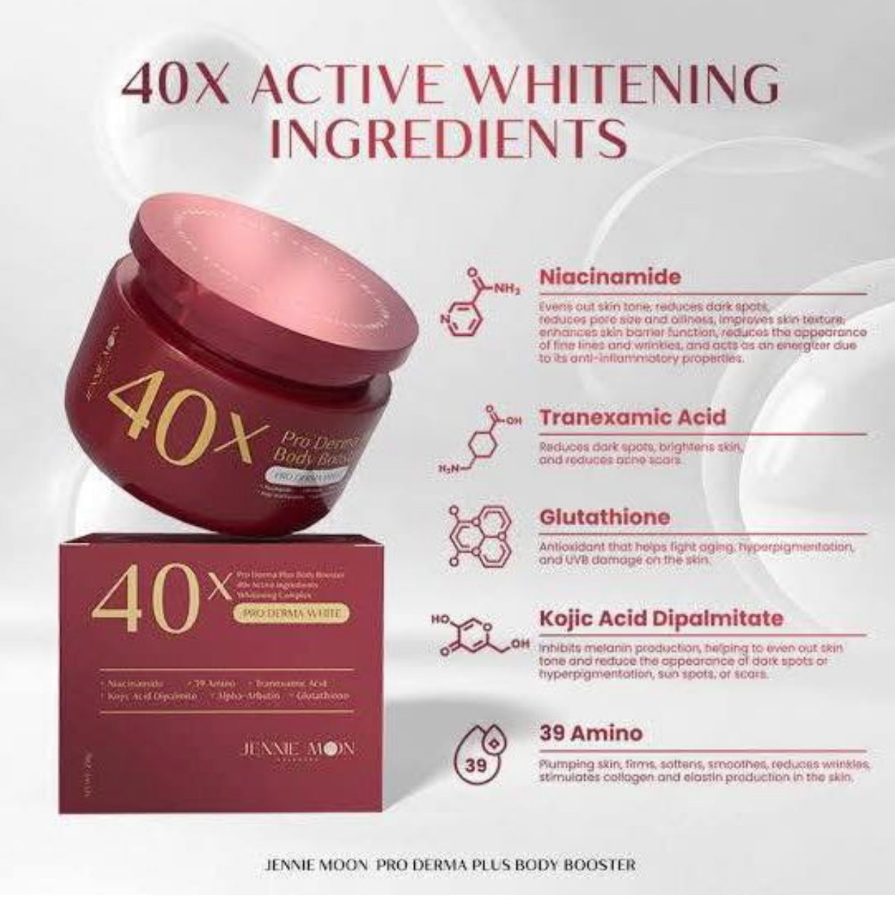 Jennie Moon 40x pro Derma plus Body booster Lotion