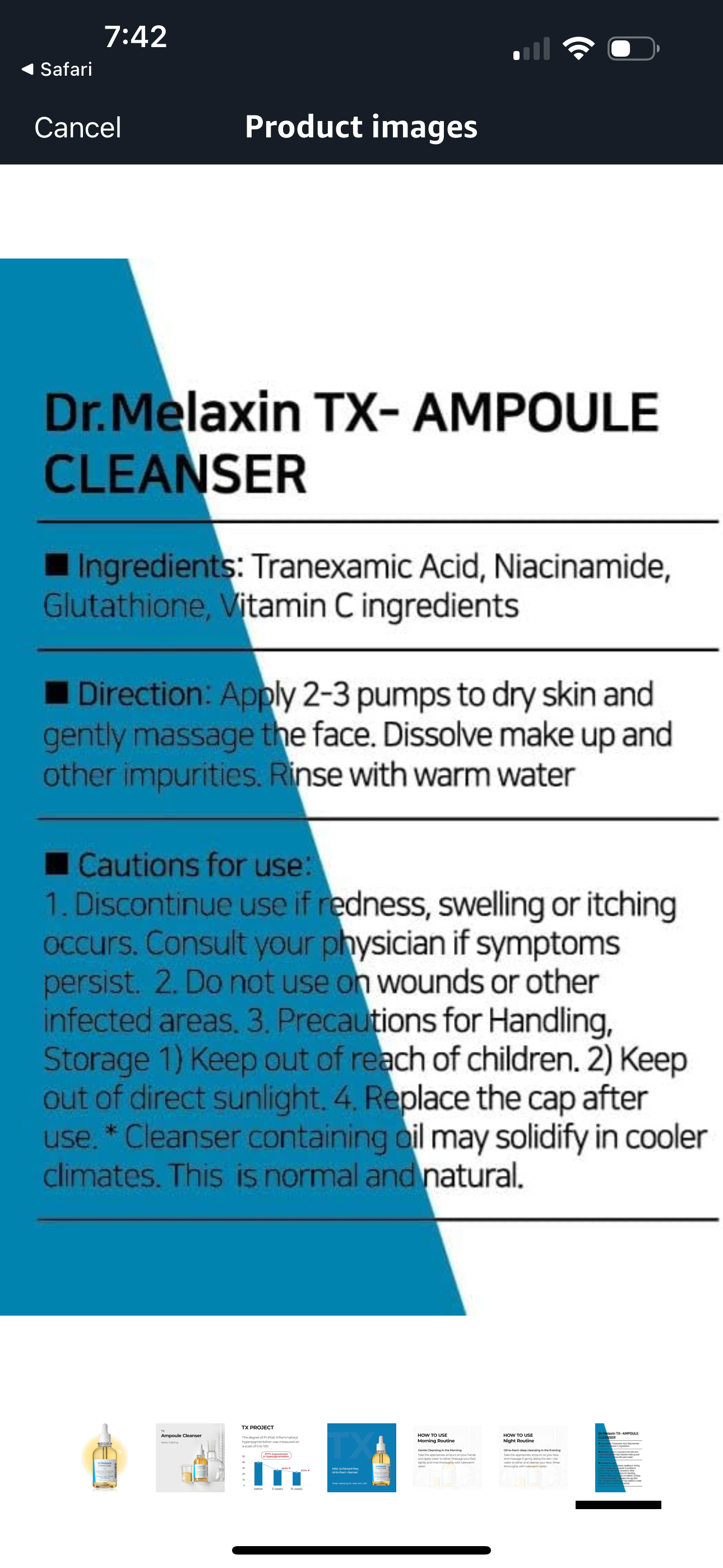 Dr Melaxin TX Ampoule Cleanser 100ml