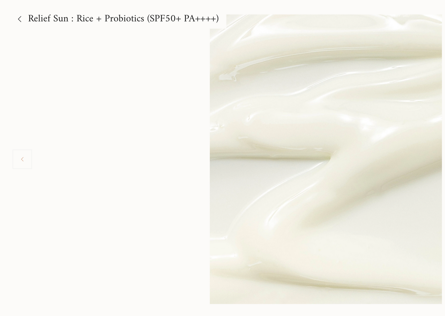 Beauty Of Joseon : Relief Sun: Rice + Probiotics