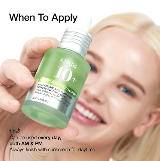 Anua Azelaic Acid 10 Hyaluron Redness Soothing Serum