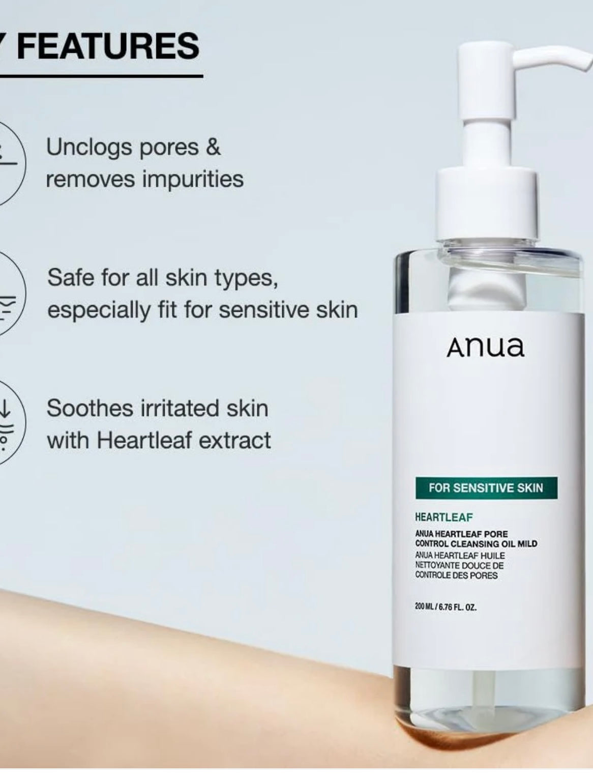 Anua Heartleaf Pore Control Cleansing Oil MILD