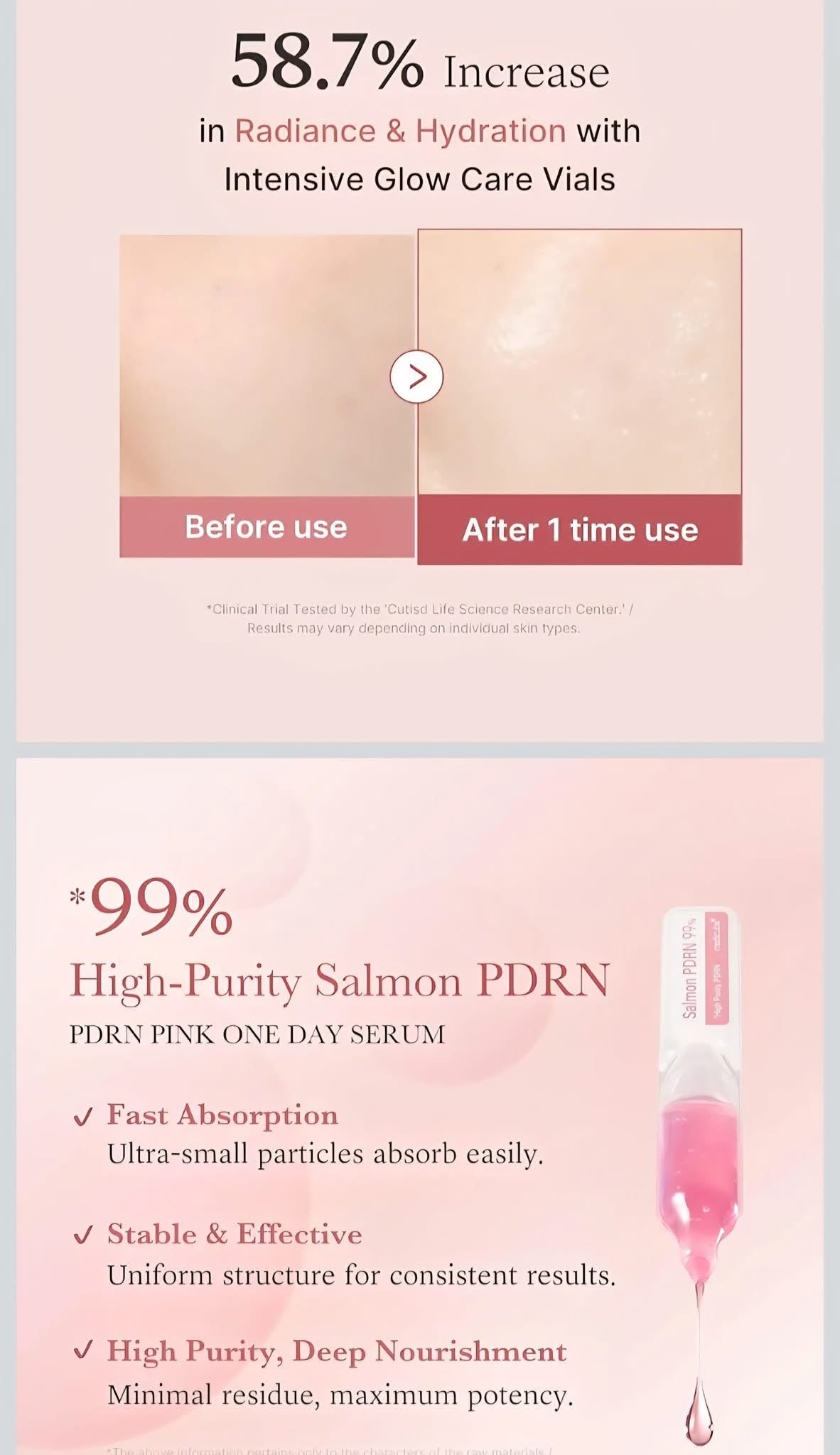 Medicube Pdrn one day pink serum