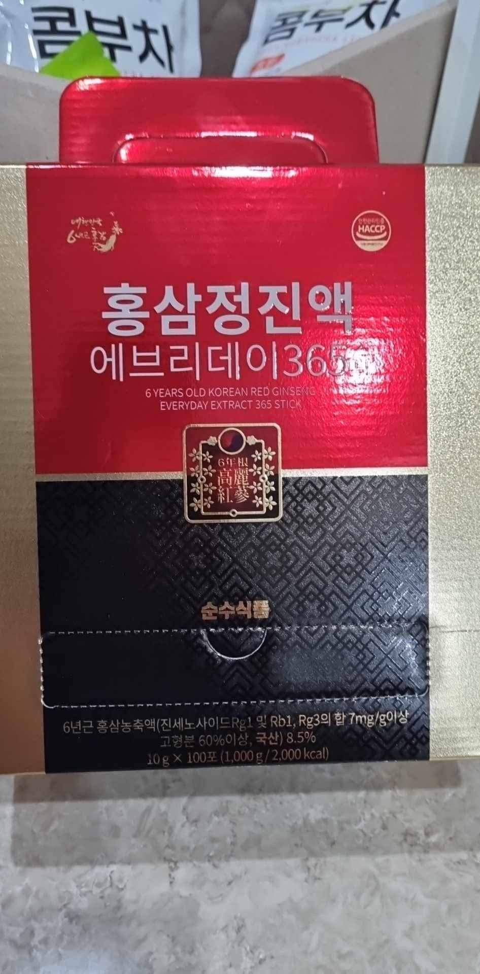 Korean 6 Years Old Red Ginseng Everyday Extract 365 Stick