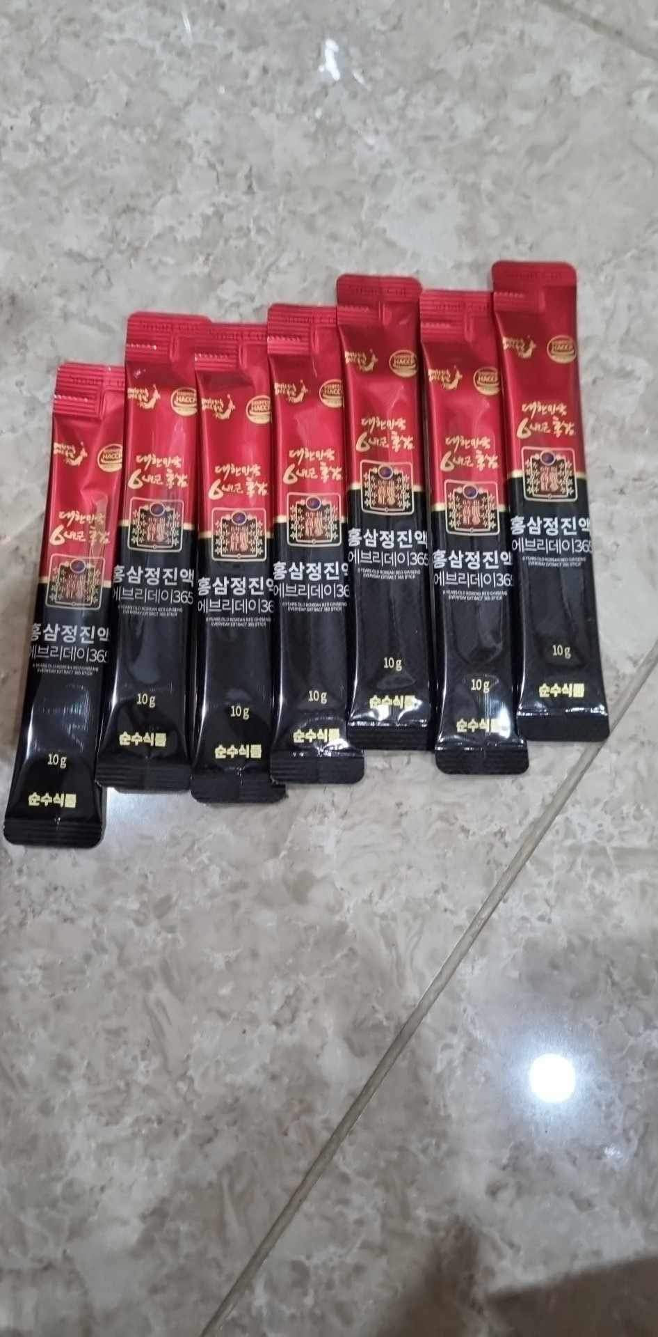 Korean 6 Years Old Red Ginseng Everyday Extract 365 Stick